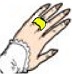 Hand mit Ehering - Cartoon