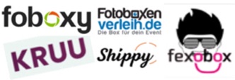 Verschiedene Anbieter von Fotoboxen