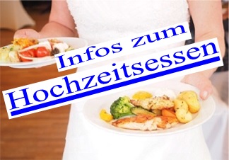 Hochzeitsgast am Buffet