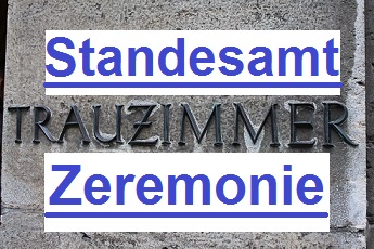 Schild Trauzimmer im Standesamt