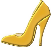 gelber Schuh