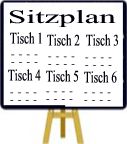 Sitzplan Hochzeitsfeier